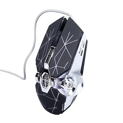 Mechanische Gaming-Maus, RGB, Präzise Steuerung, Schnelle Reaktion, Ergonomisch, Kabelgebunden für Computer, Geeignet für PC und Verschiedene Spiele von Plyisty