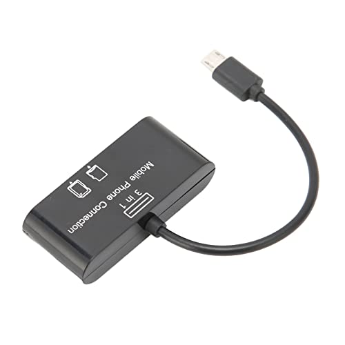 Micro-USB-Kartenleser, OTG-Speicherkartenleser, Unterstützt SD, TF, U-Disk, Plug-and-Play, Hochgeschwindigkeitsübertragung, für Tastaturen, Digitalkameras von Plyisty