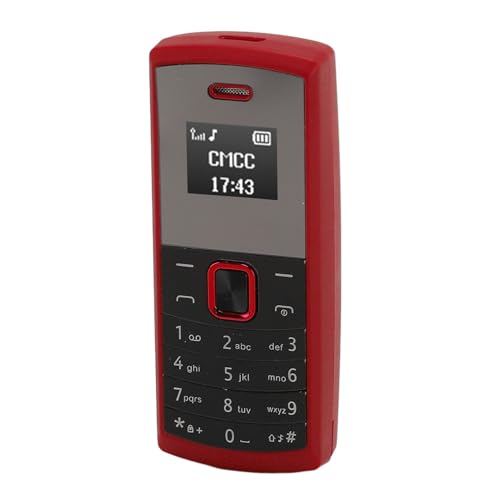 Miniatur -Telefon, Tragbares BT Kleinstes Handy für Zuhause (Rot) von Plyisty
