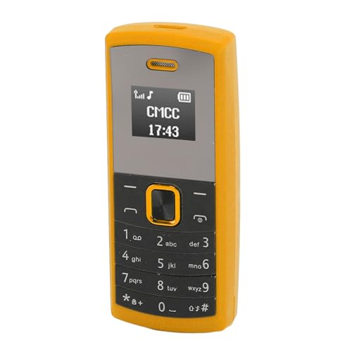 Miniatur -Telefon, Tragbares BT Kleinstes Handy für Zuhause (Yellow) von Plyisty
