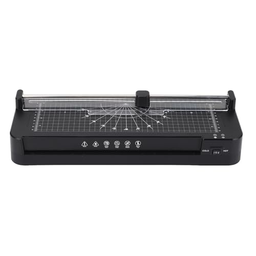 Office-Laminiermaschine, Kompaktlaminator Quarzheizdraht 115-145 ℃ Temperatur 400 W für A3-3-Zoll-Größe für Fotosdokumente (EU Plug AC220-240V) von Plyisty