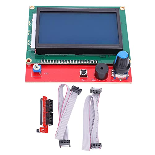 Plyisty 12864 LCD Graphic Smart Display Controller Board, 3D-Drucker Smart Controller Board, mit Kabel, für RAMPS 1.4 RepRap 3D-Drucker von Plyisty