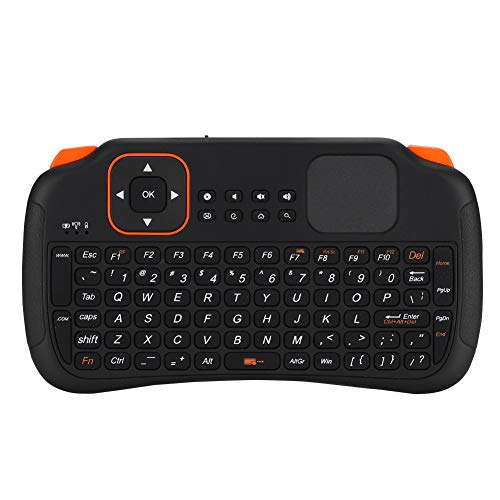Plyisty 2,4-G-Funktastatur für -Fernbedienung, Tastatur mit Touchpad, 83 Tasten, Tragbare Lösung für Gaming und HTPC-Steuerung von Plyisty