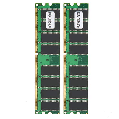 Plyisty 2 Stück Desktop-Computer DDR 1 GB 400 MHz PC-3200-Speichermodul – Stabil und Kompatibel, Hohe Leistung und Schnelle Wärmeableitung mit Guter Kompatibilität für/für von Plyisty