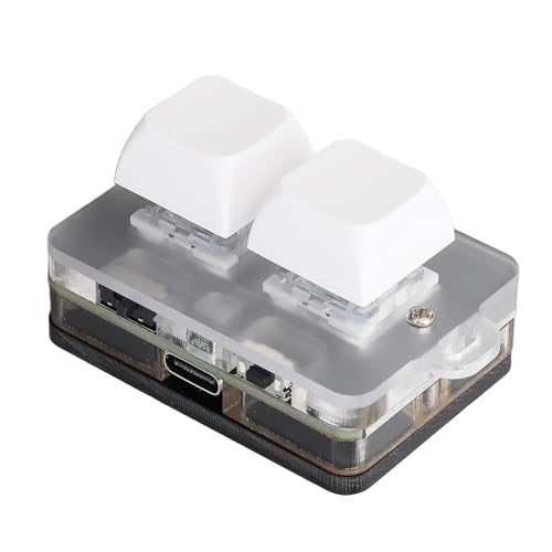 Plyisty 2-Tasten-Tastatur, Kopieren-Einfügen-Makro-Tastatur, USB-C-kabelgebundene oder Bluetooth-programmierbare Mechanische RGB-Tastatur, mit Blauem Schalter Plyisty 2-Tasten-Tastatur, Kopieren-Einfügen-Makro-Tastatur, USB-C-kabelgebundene oder Bluetooth-programmierbare Mechanische RGB-Tastatur, mit Blauem Schalter von Plyisty