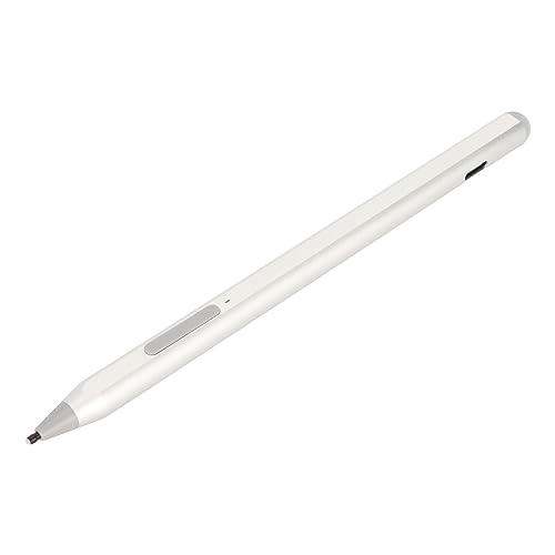 4096 Druck-Eingabestift mit Handflächenunterdrückung, Wiederaufladbarer Akku für Pro 3 4 5 6 7 X 8 Book 1 2 3 (Silber) von Plyisty