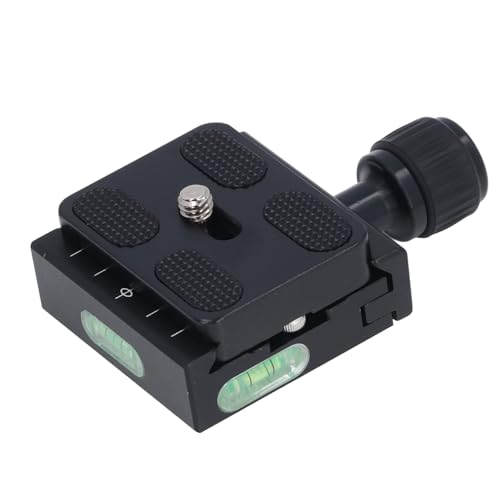 Plyisty 50 Mm Arca Swiss Schnellwechselplatte, für Arca QR-Klemme mit 3/8 Bis 1/4 Zoll Gewinde, Integrierte Stativ-Schnellwechselplatte mit 3 Wasserwaagen von Plyisty