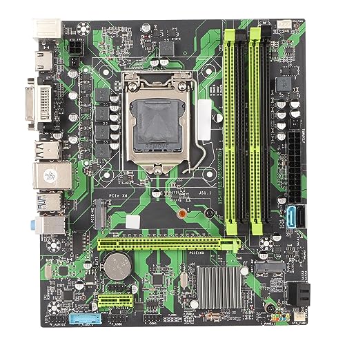 Plyisty ATX-Desktop-Motherboard B75 HM LGA 1155 Steckplatz 4 DDR3 6 Gbit/sM.2 NVME PCIe X16 VGA HD-Ausgang,M.2-Schnittstelle, Mehrphasige Stromversorgung, Starkes Material für den Bergbau von Plyisty