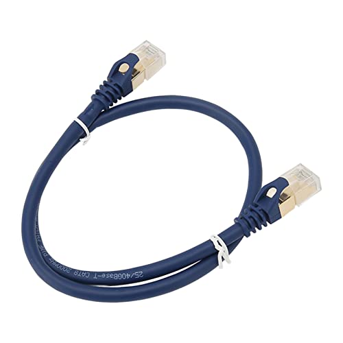 Plyisty Cat8-Ethernet-Kabel, 0,5 M Länge, 2000 MHz Bandbreite, 40 Gbit/s Hochgeschwindigkeits-Netzwerkkabel, RJ45-Stecker für PS5-Ethernet-Switch, Router-Modem von Plyisty