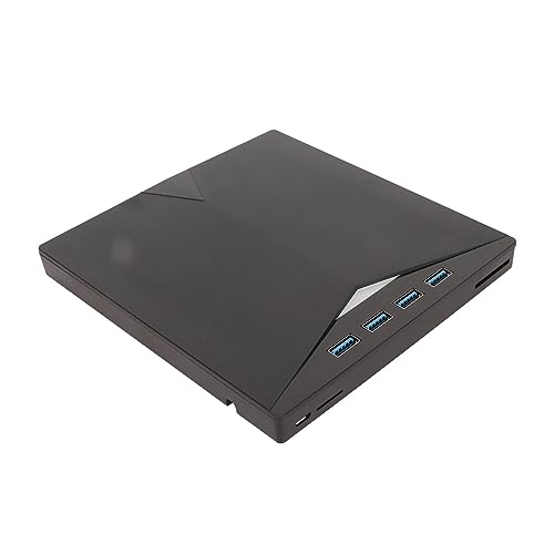 Plyisty Externes CD-DVD-Laufwerk USB 3.0 Typ C, Tragbarer Brenner, Hochgeschwindigkeits-Datenübertragung, 7 in 1, Breite Kompatibilität für Laptop-Desktop-PC von Plyisty