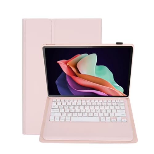 Plyisty Für Tab P12 Fall mit Tastatur, Wiederauf Ladbare Abnehmbare Drahtlose Tastatur Fall mit Stift Halter Für Tab P12 12,7 Zoll 2023 () von Plyisty