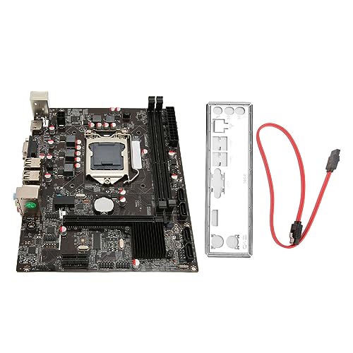 Plyisty Gaming-ATX-Motherboard LGA 1156 Dual Channel DDR3 mit HD-VGA-Ausgang, Mehrphasenstrom, Langlebiges Material von Plyisty