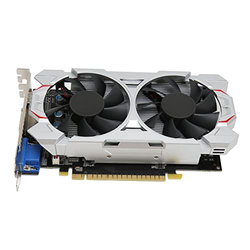 Plyisty Gaming-Grafikkarte, 4K-HD-Ausgang, GTX750TI 4 GB GDDR5 128BIT 1072 MHz Dual-Lüfter, für Desktop-Computer mit Entsprechendem Umfang (GTX750TI 4GB) von Plyisty