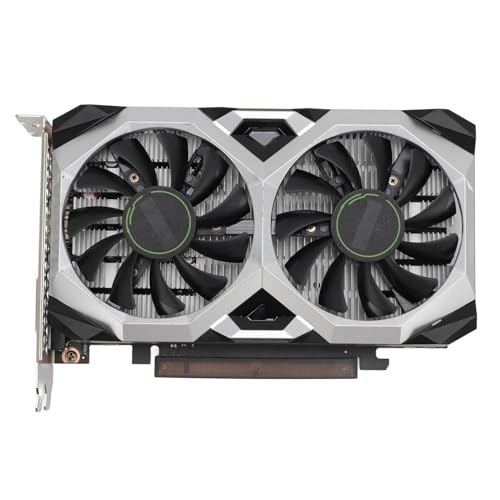 Plyisty Grafikkarte, 4 GB 128 Bit GDDR5-Gaming-Grafikkarte, Zwei Lüfter, HDMI, DisplayPort, DVI-D-Anschluss, PCI Express 3.0 16X, 1485 MHz 8000 MHz, PC-Grafikkarte für W 7 8 10 von Plyisty