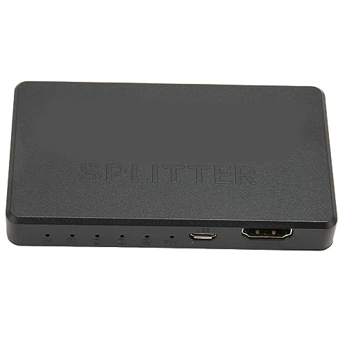 Plyisty HD Multimedia Interface Splitter, HDMI Splitter 1 in 4 Out, Unterstützt 720i, 720p, 1080i, 1080p und 4K Auflösungen, für Set-Top-Boxen, DVD-Player von Plyisty