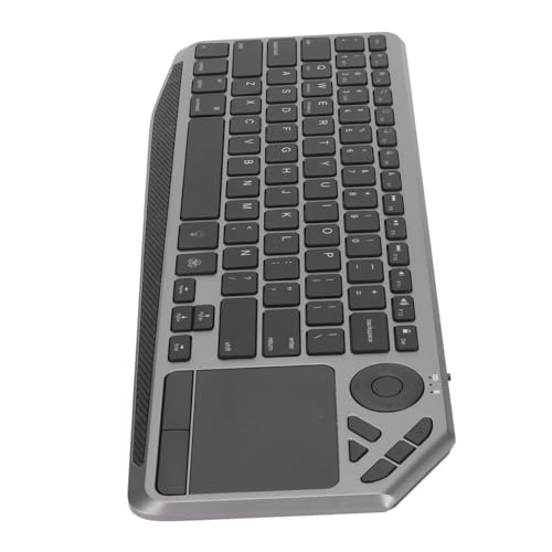 Plyisty Kabellose Touch-TV-Tastatur, 2,4 G und -Dual-Modus-Verbindung, Computer-Tablet-Tastatur mit Bunter Hintergrundbeleuchtung, für Training, Konferenz von Plyisty