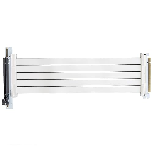 Plyisty PCI E 4.0 X16 Riser-Kabel, Kompatibel mit RTX4090 Z690, 30 cm Flexibler Hochgeschwindigkeits-Extender-Karten-Erweiterungsanschluss, Vertikaler Montageadapter von Plyisty