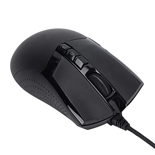 Plyisty Professionelle Gaming-Maus, Gaming-Mäuse, 10000 DPI, Verstellbare Ergonomische Gaming-Maus – RGB-Beleuchtung und 6 Tasten von Plyisty