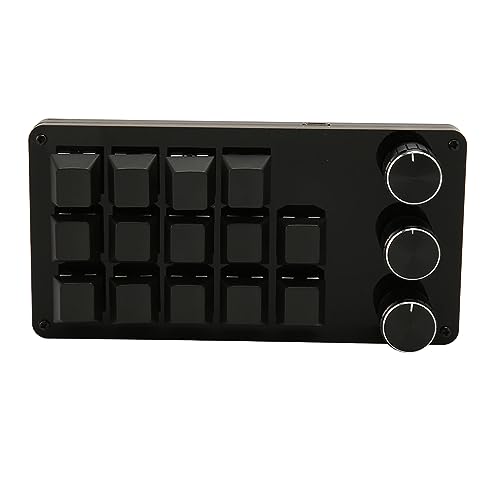 Plyisty Programmierbare Hot-Swap-Tastatur mit 14 Tasten und 3 Knöpfen und Blauem Schalter für Gaming-Effizienz und Immersive Leistung von Plyisty