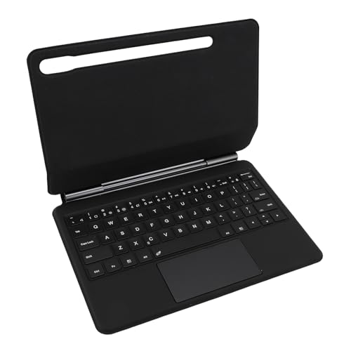 Plyisty Schwimmende Freitragende Ständer-Tastaturhülle, Magnetische PU-Leder-Tastaturhülle mit Multi-Touch-Trackpad-Stifthalter für Tab S7 S8 S9 S9FE von Plyisty