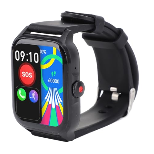 Plyisty Smart Watch für Männer Frauen, 1,85 "HD -Bildschirm -Fitness -Tracker SmartWatch, Multi -Sport -Modi, Continuous Health Tracking, IP68 Water Proof, für Android (Black) von Plyisty