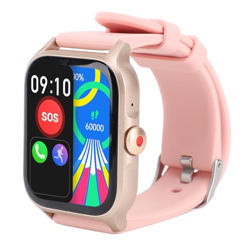 Plyisty Smart Watch für Männer Frauen, 1,85 "HD -Bildschirm -Fitness -Tracker SmartWatch, Multi -Sport -Modi, Continuous Health Tracking, IP68 Water Proof, für Android (PINK) von Plyisty