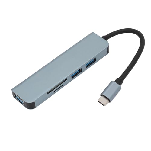 USB-C-Hub, 5-in-1-Multiport-Adapter, 5 Gbit/s Hochgeschwindigkeits-Datenübertragungsraten, Gleichzeitiges Lesen und Schreiben, USB-C-Dongle-Splitter für IOS-Tablets, Notebooks USB-C-Hub, 5-in-1-Multiport-Adapter, 5 Gbit/s Hochgeschwindigkeits-Datenübertragungsraten, Gleichzeitiges Lesen und Schreiben, USB-C-Dongle-Splitter für IOS-Tablets, Notebooks von Plyisty