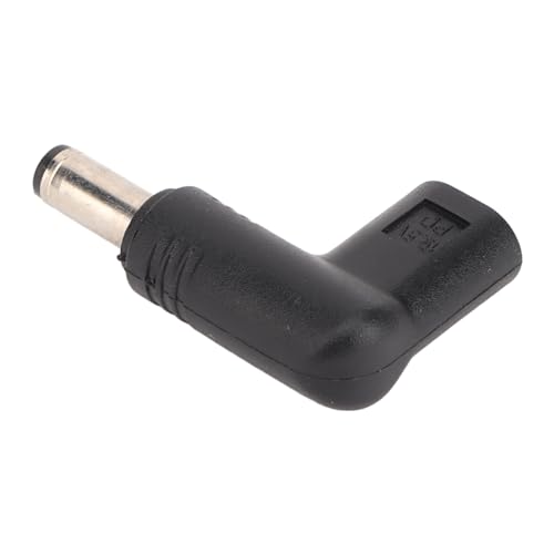 Plyisty USB-Typ-C-Buchse auf DC 5,5 X 2,1 Mm Stecker-Adapter, 100 W PD-Schnellladung, 90 Grad Abgewinkelt, E für Mark Smart Chip, Kompakt und Leicht für Laptops und Andere Geräte von Plyisty