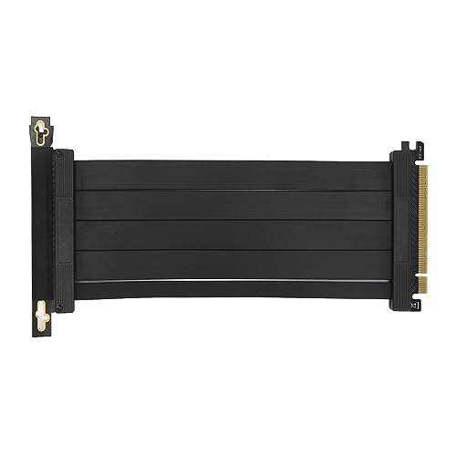 Plyisty Vertikal Montiertes Riser-Kabel PCIE4.0 X16, Hochgeschwindigkeit 26 GB/s, 7,9 Zoll Länge, Kompatibel für RTX3090, RTX3080ti, RTX3080 von Plyisty