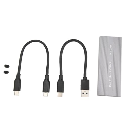 Semiconductor -Fahrgehäuse, SSD JMS581D -Lautsprecher -Plugle und Kostenloses Lesen -Tool M.2 NVME PCIE NGFF UASP Confort FÜR 2260 FÜR 2242 (Mit Kabel vom Typ A zum Typ C) (OTG -Kabel) (Geben Sie A von Plyisty