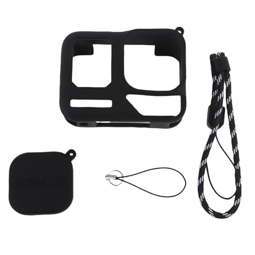 Silikonschutzkoffer für Go 3s, Schutzabdeckung mit Lanyard, Handgelenksgurt, Objektivkappe, für Go 3s Daumenkamerazubehör Silikonschutzkoffer für Go 3s, Schutzabdeckung mit Lanyard, Handgelenksgurt, Objektivkappe, für Go 3s Daumenkamerazubehör von Plyisty