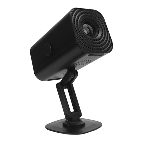 Smart Tragbarer Projektor mit WLAN, Einstellbarer Projektor -Support -Handschwerpunkt, Drahtloser Kabelbildschirmfreigabe, Ruhiges Kühlsystem für Heimfilm (Black) von Plyisty