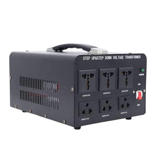 Spannungswandler, Universal Socket Spannungstransformator 110 V Bis 220 V Erhöhen Hohe Stabilität 3000W Einphase für Haushaltsgeräte (EU-Stecker) von Plyisty