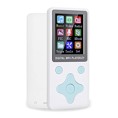 T1 Musik MP3 MP4 Player 8G Bluetooth Unterstützung 32G Speicherkarte und Bluetooth 4.2 Rhombus-Tasten, MP3-Musikformat und AMV-Videoformat(Weiß) von Plyisty