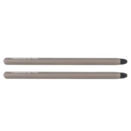 Tablet -Stift, Tablet Touchscreen -Stift Silikon -Spitzen -Aluminiumlegierung 2 PCs mit 2 Nibs Zum Schreiben (Black) (Gray) von Plyisty