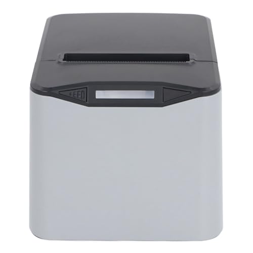Thermal -Quittungsdrucker, Thermischer Drucker -Kompakt 80 Mm 300 Mm/s 100‑240 V für die Küche (EU-Stecker) von Plyisty