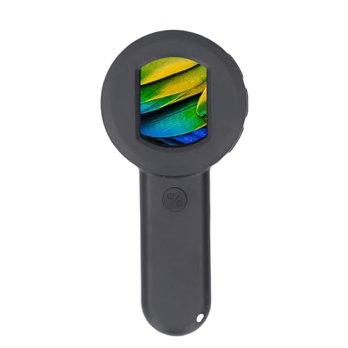 Tragbares Handheld -Mikroskop, Digitales Mikroskop für Kinder Erwachsene, 2 Zoll Bildschirm, 50 -fache Vergrößerung und LED -Beleuchtung, 16MP -Kamera (Keine Erinnerung) von Plyisty
