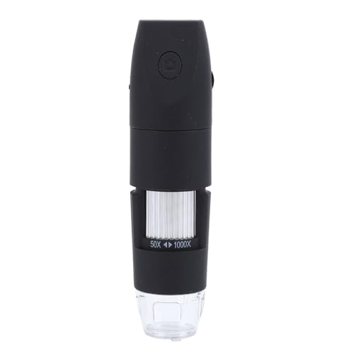 USB -Mikroskop, 2MP Tragbare Klare Bilder WiFi Digitalmikroskop 1000x Vergrößerung für die Elektronische Reparatur (White) (Black) von Plyisty