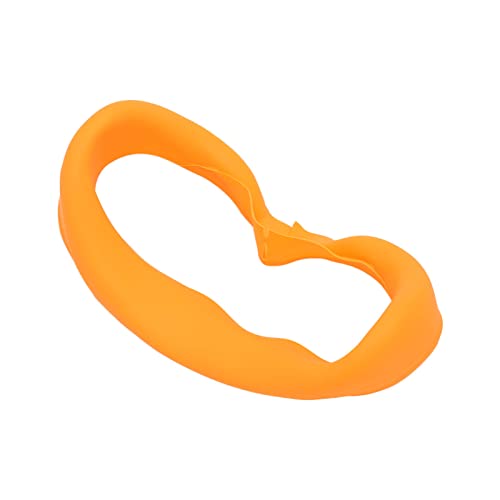 VR-Gesichtsabdeckung aus Silikon mit Weichem Kissen, Wasser- und Schweißbeständig, Ergonomisches Design, Vollständig Geschlossen, Kompatibel mit PICO 4 (ORANGE) von Plyisty