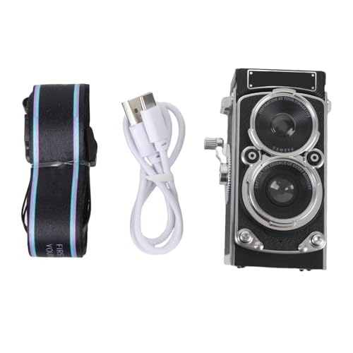 Vintage Digitalkamera, Tragbarer Retro -TLR -Style Point -Shoot - Compact Small Camera, 1080p FHD -Video, 12MP Autofokus, 1200mah, Eingebaute Speicherkarte (16GB) von Plyisty