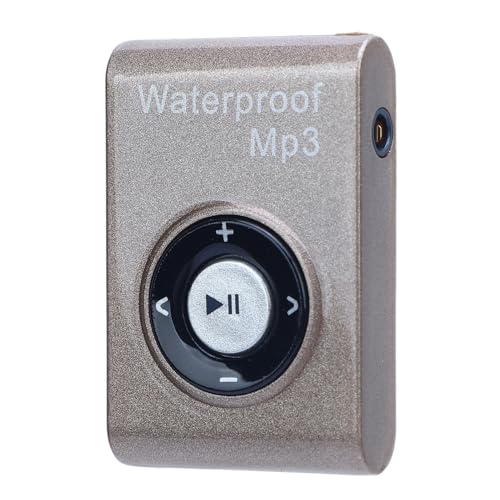 Wasserdichter MP3-Player, IPX8 Schwimm-Musik-Player mit Wasserdichtem Kopfhörer, Gebaut in 8GB, 10 Fuß Unterwasser, Rücken Clip Zur Montage auf Brillen oder Badeanzug Gurten Wasserdichter MP3-Player, IPX8 Schwimm-Musik-Player mit Wasserdichtem Kopfhörer, Gebaut in 8GB, 10 Fuß Unterwasser, Rücken Clip Zur Montage auf Brillen oder Badeanzug Gurten von Plyisty