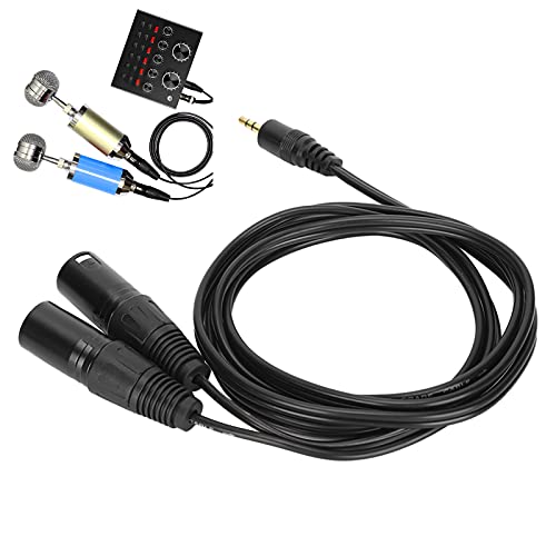 XLR-Kabel Stecker auf Stecker, 2 XLR auf 3,5 Mm 1/8 Zoll TRS-Klinke Stereo-Y-Splitter-Kabel, 1,5 M/4,9 Fuß Unsymmetrisches XLR auf 1/8 Zoll Audio-Mikrofonkabel XLR-Kabel Stecker auf Stecker, 2 XLR auf 3,5 Mm 1/8 Zoll TRS-Klinke Stereo-Y-Splitter-Kabel, 1,5 M/4,9 Fuß Unsymmetrisches XLR auf 1/8 Zoll Audio-Mikrofonkabel von Plyisty