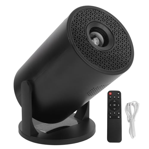 Plyisty small -Projektor mit WiFi Bluetooth, 1080p Support Tragbarer Projektor, 270 ° Rotatable, Automatische Horizontale Korrektur, Filmprojektor für TV -Stick, HDMI, USB, Laptop, PC von Plyisty