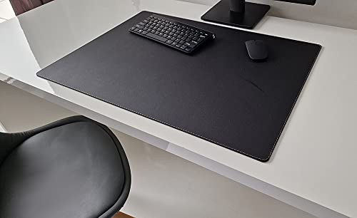 PM Schreibtischunterlage Sanftlux Leder in 12 Farben 3 Gr. (Grau, 60cm x 40cm) von Pm PROFI-MATS