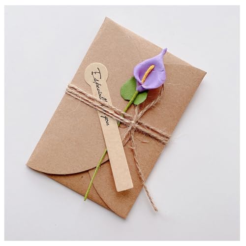 Pmnzdy 20 Set Grußkarte mit Getrocknete Blumen Dekoration Retro Kraftpapier Blanko Umschläge-Grußkarte Mini Briefumschläge mit Karten Hochzeitskarten Lila-Calla L=110 * 175MM Pmnzdy 20 Set Grußkarte mit Getrocknete Blumen Dekoration Retro Kraftpapier Blanko Umschläge-Grußkarte Mini Briefumschläge mit Karten Hochzeitskarten Lila-Calla L=110 * 175MM von Pmnzdy