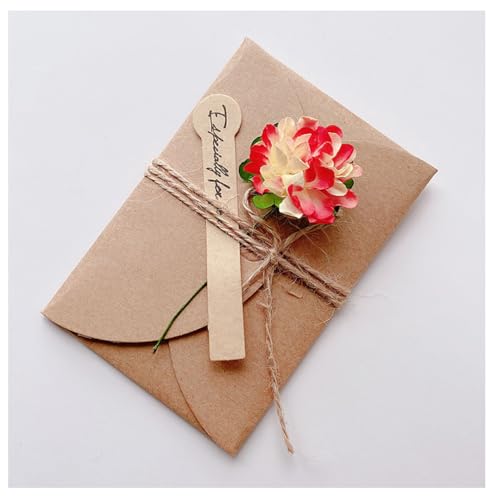 Pmnzdy 20 Set Grußkarte mit Getrocknete Blumen Dekoration Retro Kraftpapier Blanko Umschläge-Grußkarte Mini Briefumschläge mit Karten Hochzeitskarten Rote-Nelke S=71 * 105mm Pmnzdy 20 Set Grußkarte mit Getrocknete Blumen Dekoration Retro Kraftpapier Blanko Umschläge-Grußkarte Mini Briefumschläge mit Karten Hochzeitskarten Rote-Nelke S=71 * 105mm von Pmnzdy