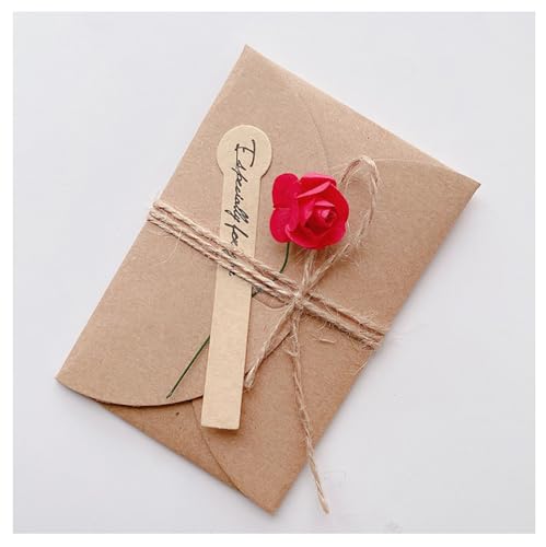 Pmnzdy 20 Set Grußkarte mit Getrocknete Blumen Dekoration Retro Kraftpapier Blanko Umschläge-Grußkarte Mini Briefumschläge mit Karten Hochzeitskarten Rote-Rose S=71 * 105mm Pmnzdy 20 Set Grußkarte mit Getrocknete Blumen Dekoration Retro Kraftpapier Blanko Umschläge-Grußkarte Mini Briefumschläge mit Karten Hochzeitskarten Rote-Rose S=71 * 105mm von Pmnzdy