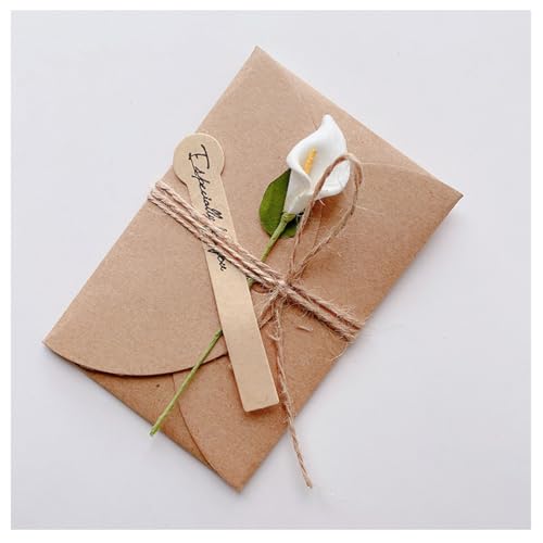 Pmnzdy 20 Set Grußkarte mit Getrocknete Blumen Dekoration Retro Kraftpapier Blanko Umschläge-Grußkarte Mini Briefumschläge mit Karten Hochzeitskarten Weiße-Calla S=71 * 105mm Pmnzdy 20 Set Grußkarte mit Getrocknete Blumen Dekoration Retro Kraftpapier Blanko Umschläge-Grußkarte Mini Briefumschläge mit Karten Hochzeitskarten Weiße-Calla S=71 * 105mm von Pmnzdy