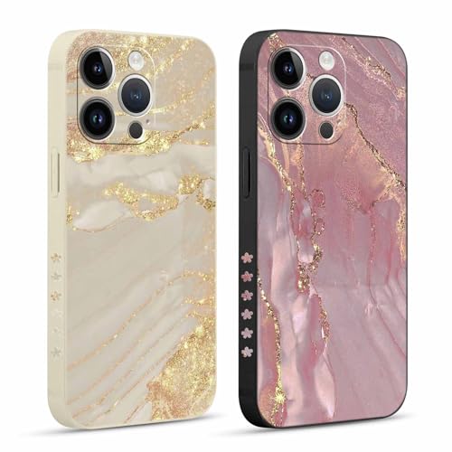 Pnakqil 2 Stück Handyhülle für iPhone 14 Pro 6,1" Hülle, Marmor Glitzer Muster Coole Aesthetic Case Silikon Weiche für Mädchen Modische TPU Dünn Stoßfeste Kameratasche Tasche Schutzhülle Pnakqil 2 Stück Handyhülle für iPhone 14 Pro 6,1" Hülle, Marmor Glitzer Muster Coole Aesthetic Case Silikon Weiche für Mädchen Modische TPU Dünn Stoßfeste Kameratasche Tasche Schutzhülle von Pnakqil