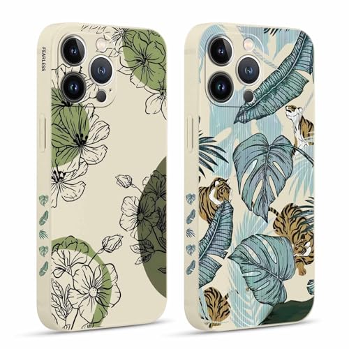 Pnakqil 2 stück Handyhülle für Apple iPhone 13 Pro 6,1", Blätter Blumen Hülle lustiges Funny Hülle Süßes Bemaltes Muster Aesthetic Design Schutzhülle Slim Stoßfest Kratzfest Case, 12 Pnakqil 2 stück Handyhülle für Apple iPhone 13 Pro 6,1", Blätter Blumen Hülle lustiges Funny Hülle Süßes Bemaltes Muster Aesthetic Design Schutzhülle Slim Stoßfest Kratzfest Case, 12 von Pnakqil